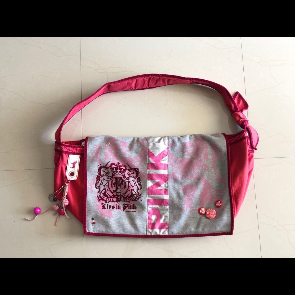 PINK Slouchy Messenger Bag